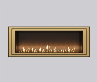 Биокамин встраиваемый SappFire Saturn 900 с латунными рамками