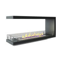 Торцевой сквозной биокамин Firezo Estremita finestra 600, стандарт